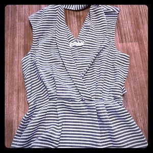 BCBG Striped Sleeveless blouse
